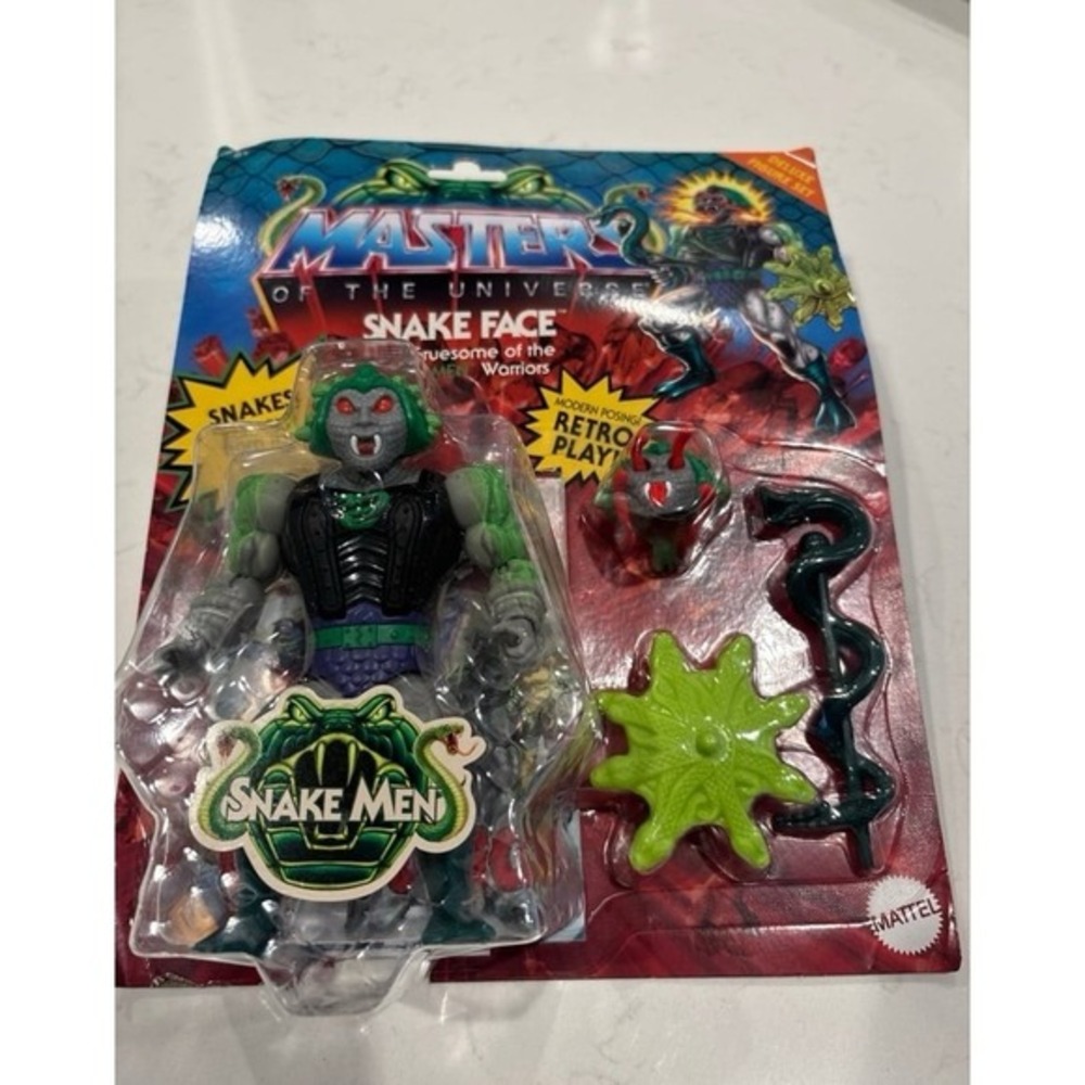 NEW !! Masters‎ Of The Universe Snake Face With Accessories Retro